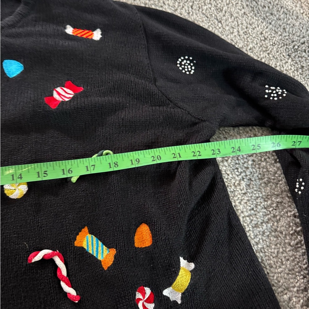 Women’s Vintage Christmas Candy Sweater XL - Picture 4 of 5